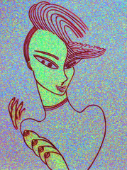 love my space cake girl