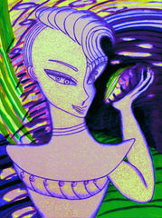 love my space night cake girl