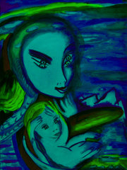 the two of us with little boy in ukraine war with little girl free