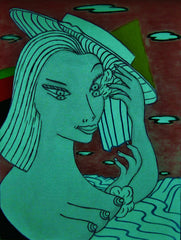 the girl with the bite in hat with little girl free