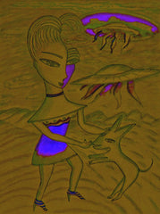 love my [ don't be curel to who a heart that's true ] space cake girl