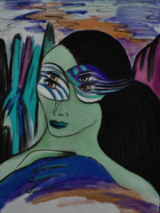 girl with mask