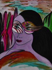 girl with mask