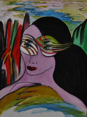 girl with mask