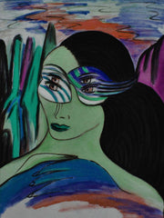 girl with mask