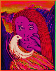 girl with bird
