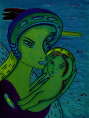 the two of us with little boy in ukraine war with little girl free