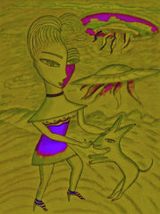 love my [ don't be curel to who a heart that's true ] space cake girl