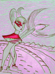 love my,come fly with me, space cake girl