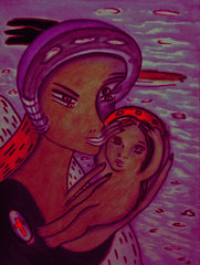 the two of us with little boy in ukraine war with little girl free