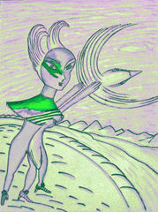 love my,come fly with me, space cake girl