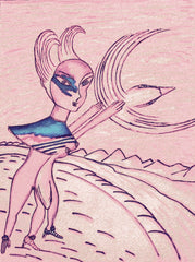 love my,come fly with me, space cake girl