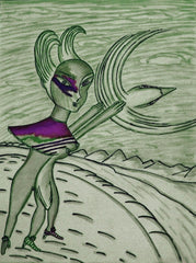 love my,come fly with me, space cake girl