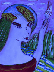 space women with bird WITH LITTLE GIRL FREE