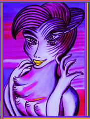 ice cream girl with  biting  fingers