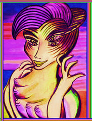 ice cream girl with  biting  fingers
