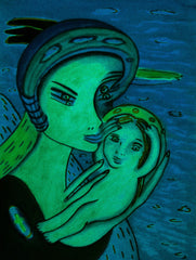 the two of us with little boy in ukraine war with little girl free