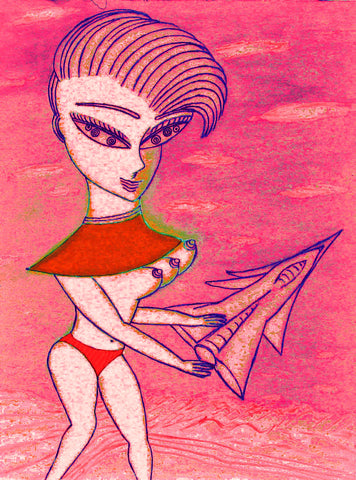 love my,come fly with me space cake girl